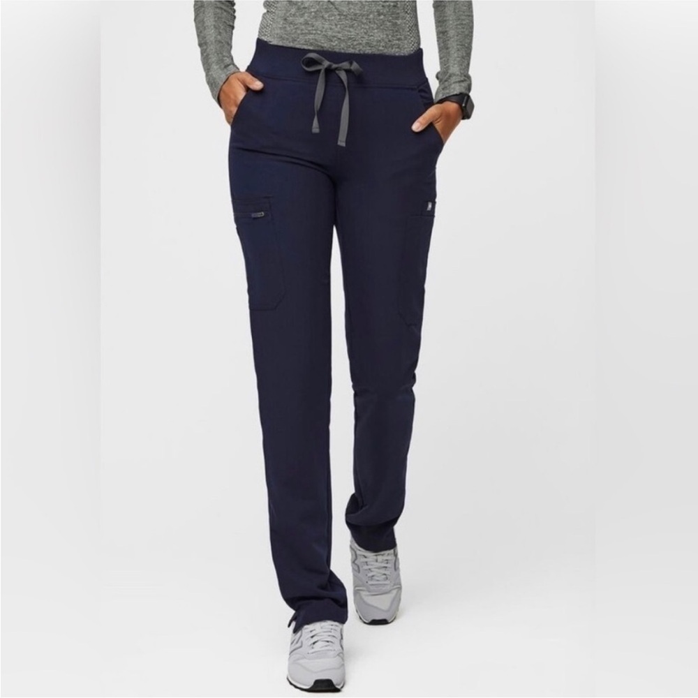 Figs Yola Skinny Scrub Pants Blue